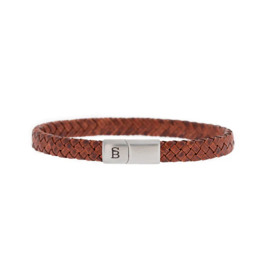 Leather Bracelet Riley - Caramel - Med