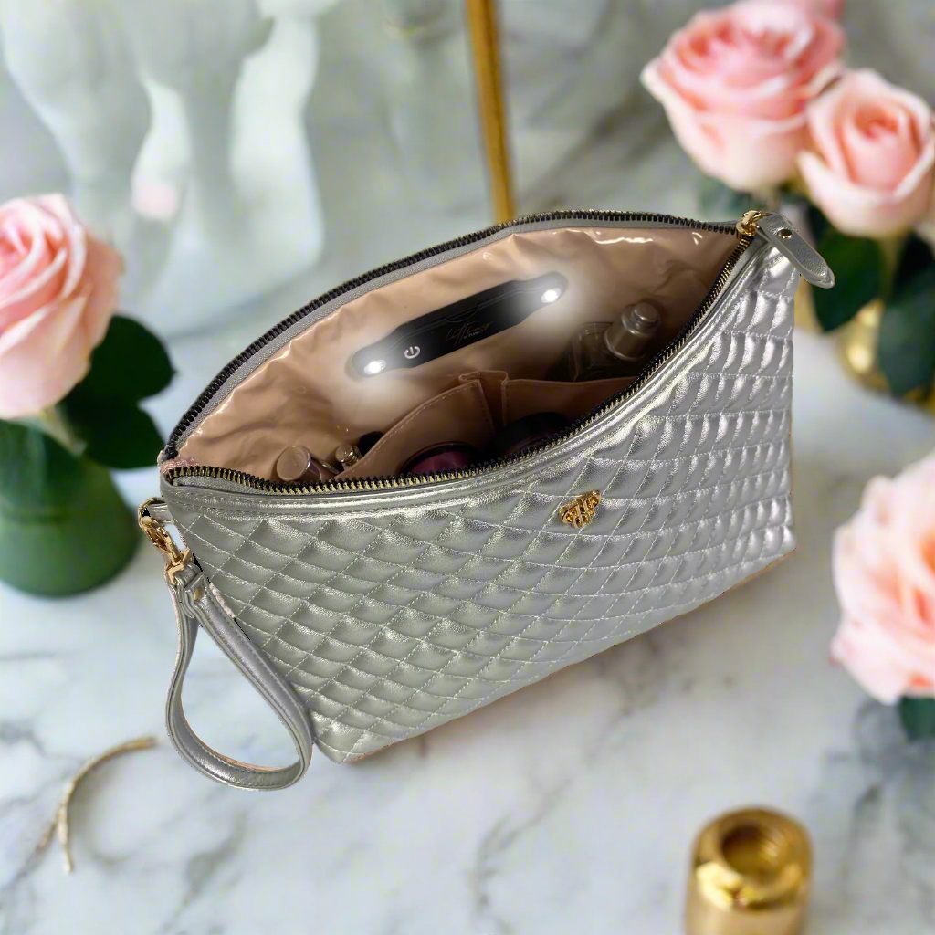 LITT MAKEUP CASE-SILVER