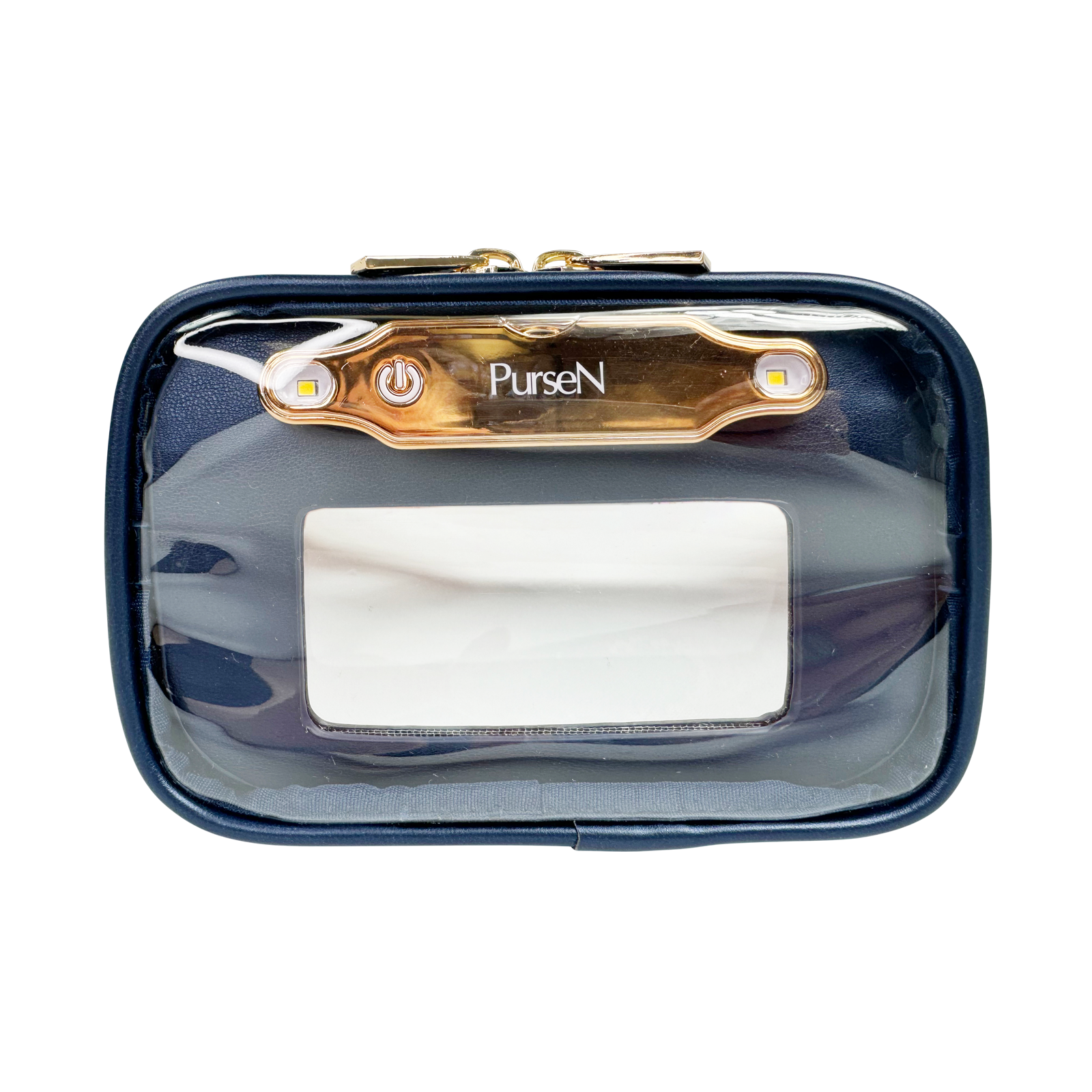 LIGHTED MIRROR CASE-NAVY PEARL