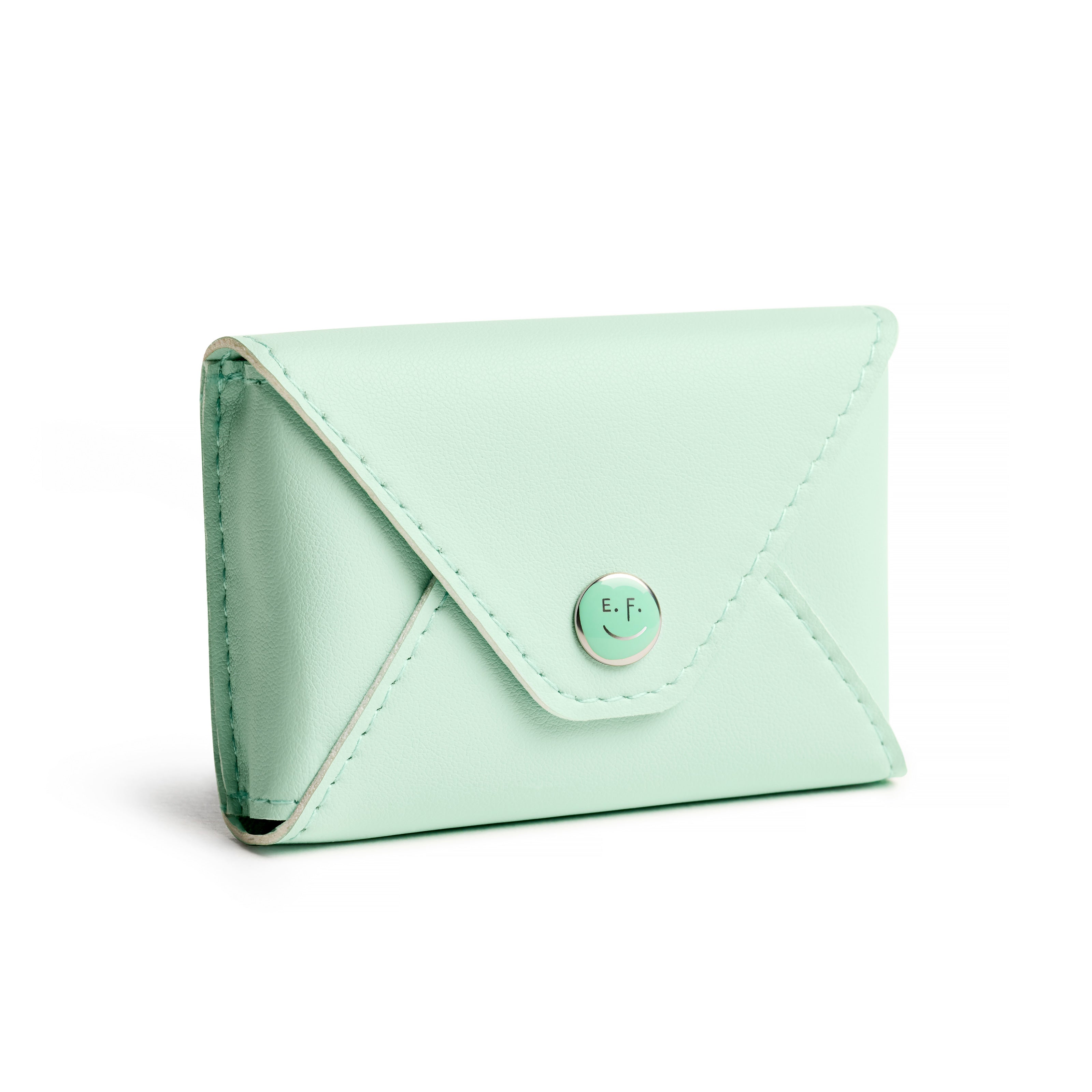 E.FRANNIE PACK LITTLE NOTES CARDHOLDER SEAGLASS GREEN