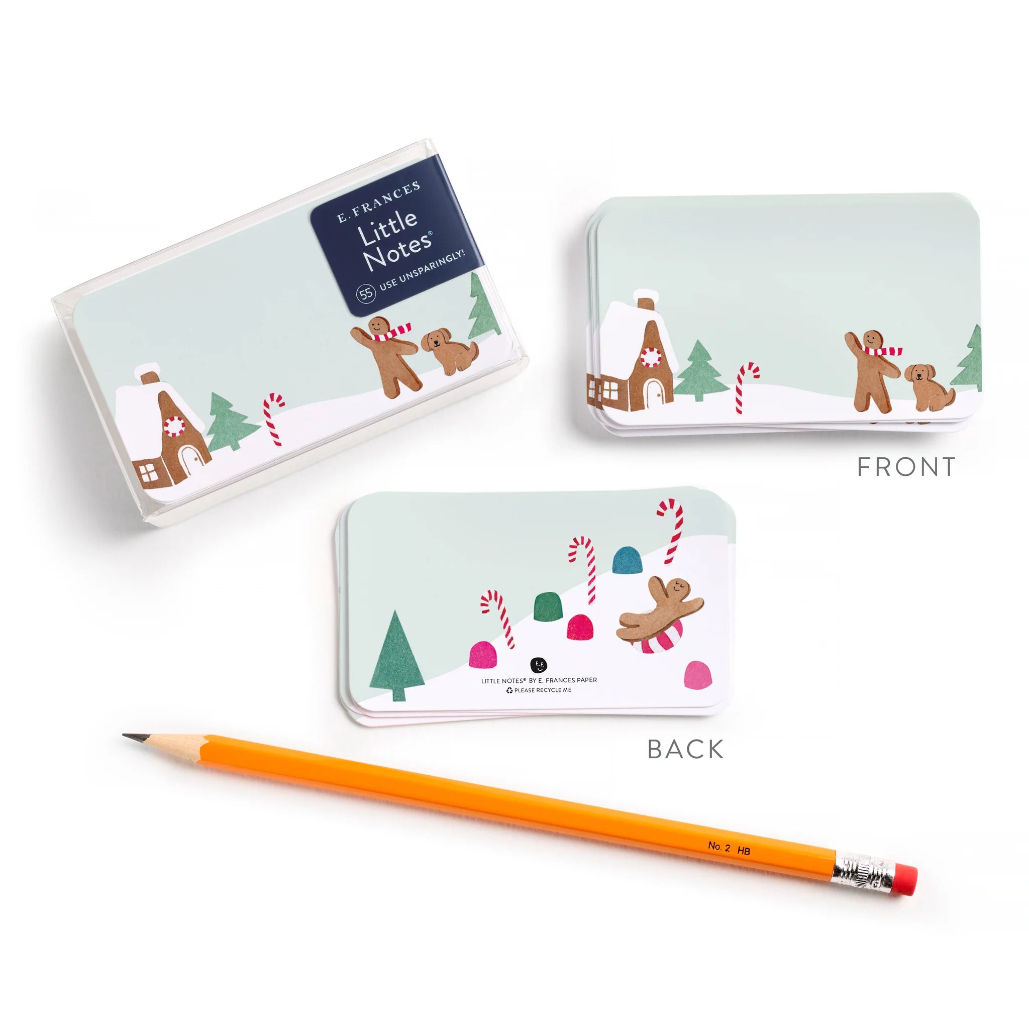 GINGERBREAD VILLAGE LITTLE NOTES SET OF 55