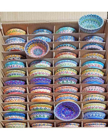 TURKISH 3" LACE BOWL MULTI-COLOR