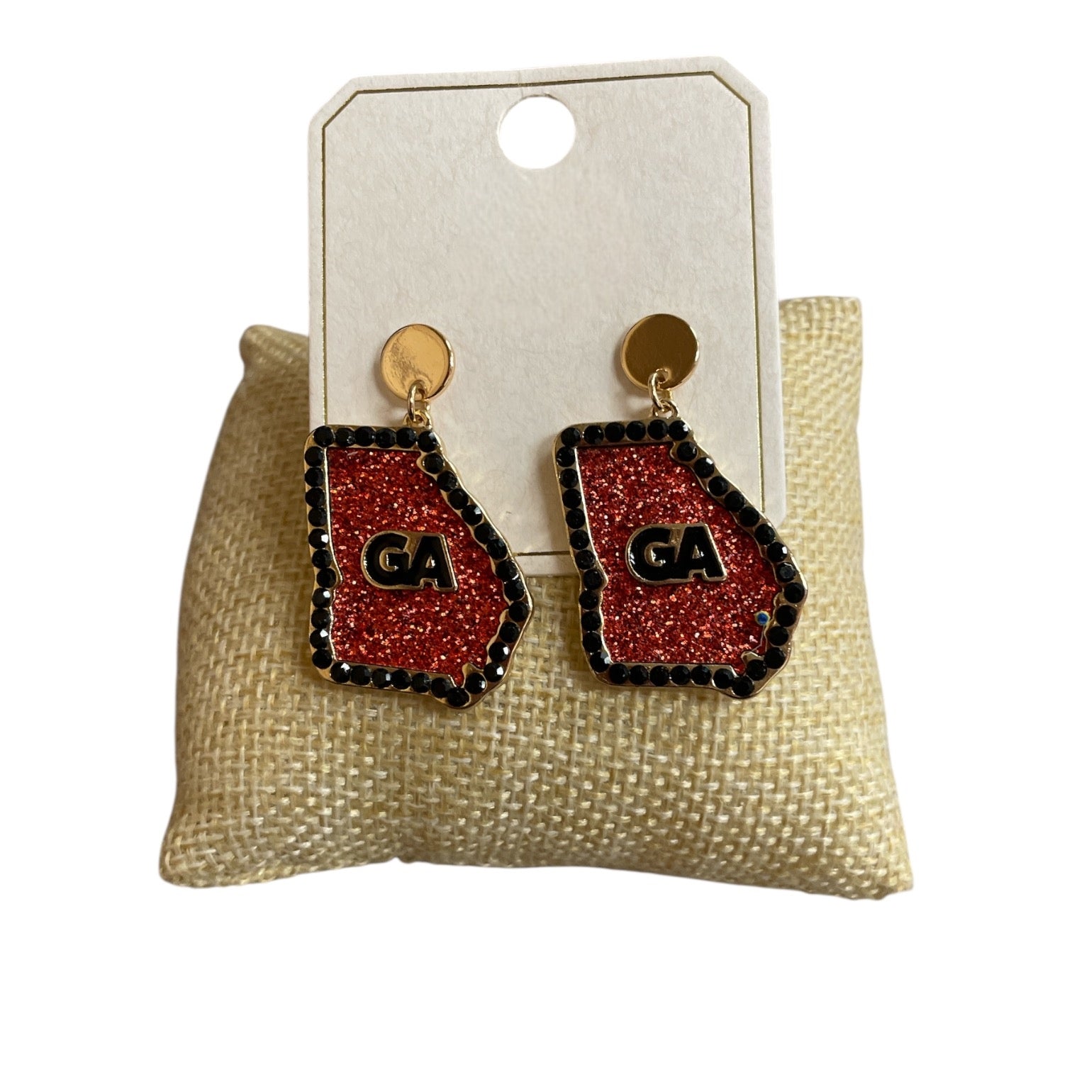 Georgia State Earrings