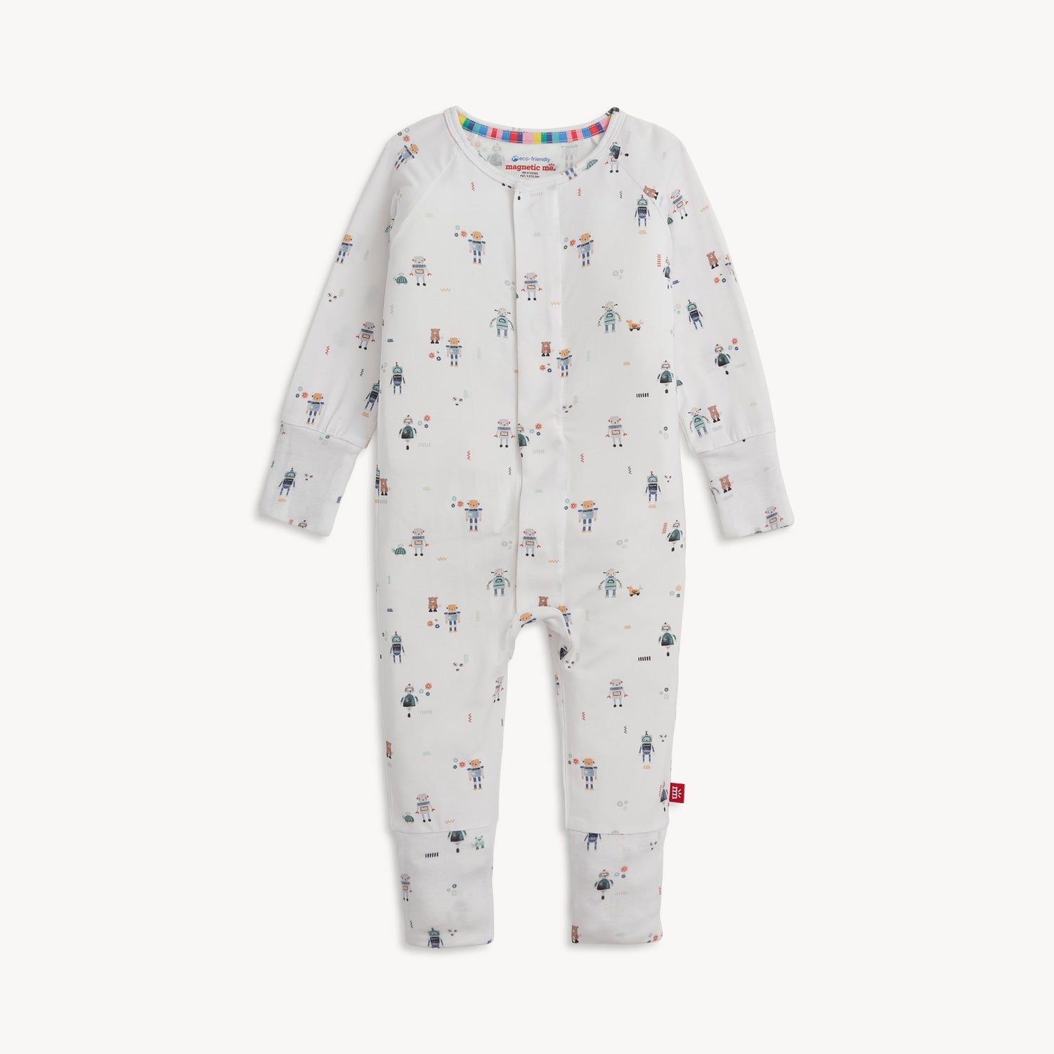 Love You a Bot Magnetic Convertible Coverall 6-9 Months
