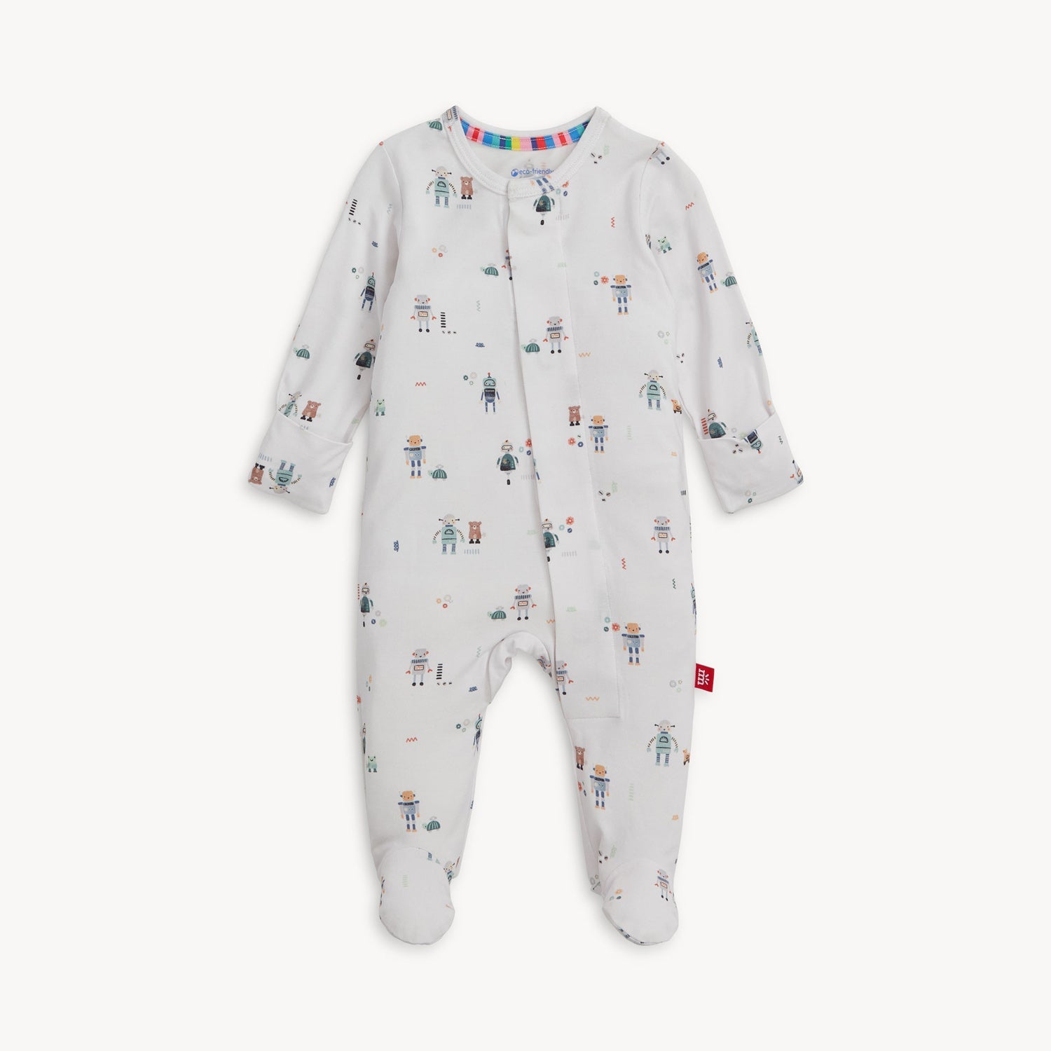 Love You a Bot Magnetic Footie 3 - 6 Months
