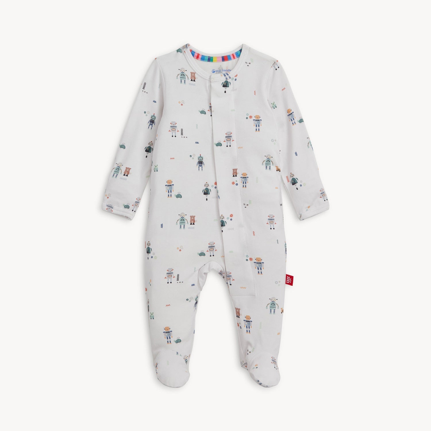 Love You a Bot Magnetic Footie 3 - 6 Months