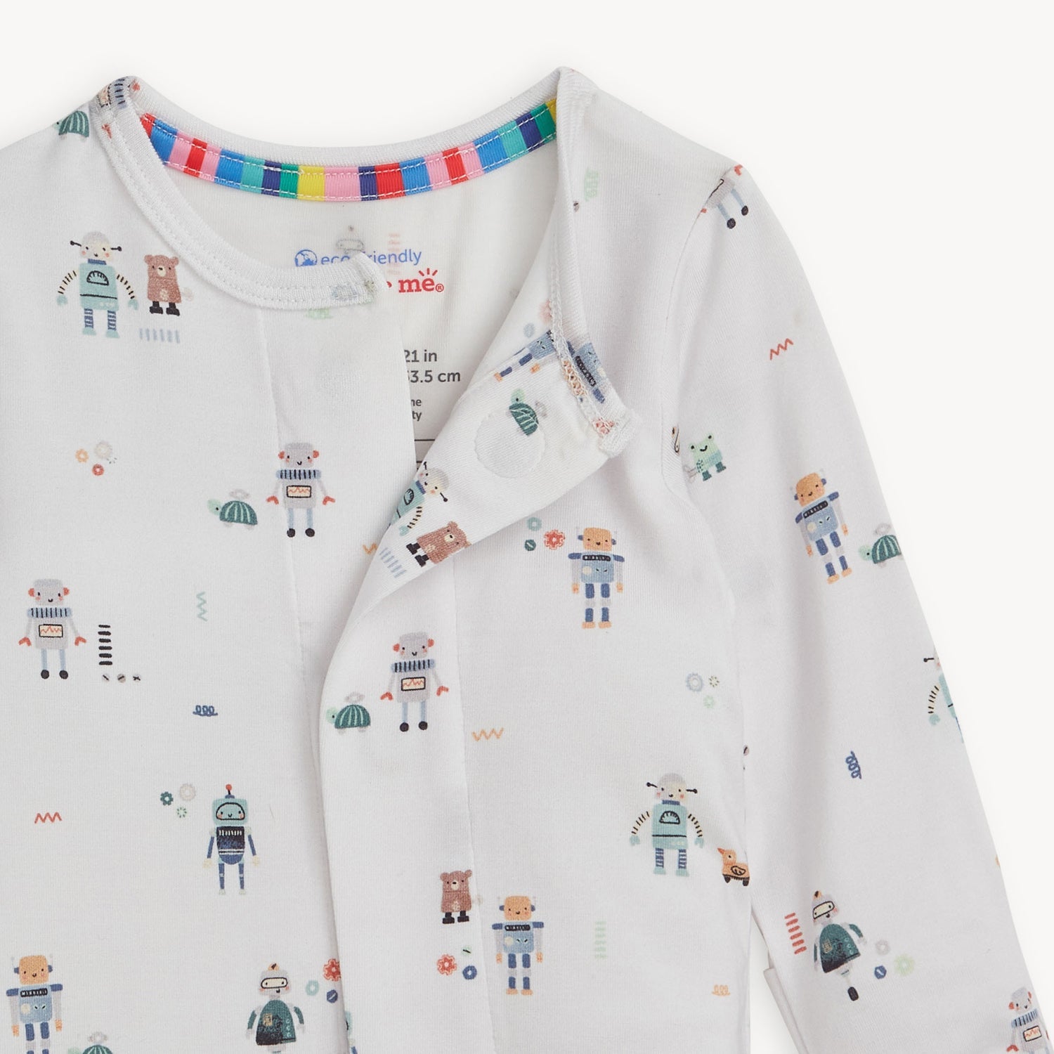 Love You a Bot Magnetic Footie 3 - 6 Months