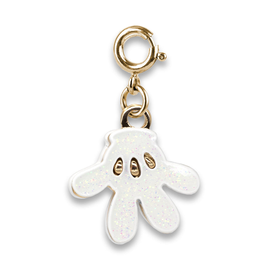 GOLD GLITTER MICKEY GLOVE CHARM