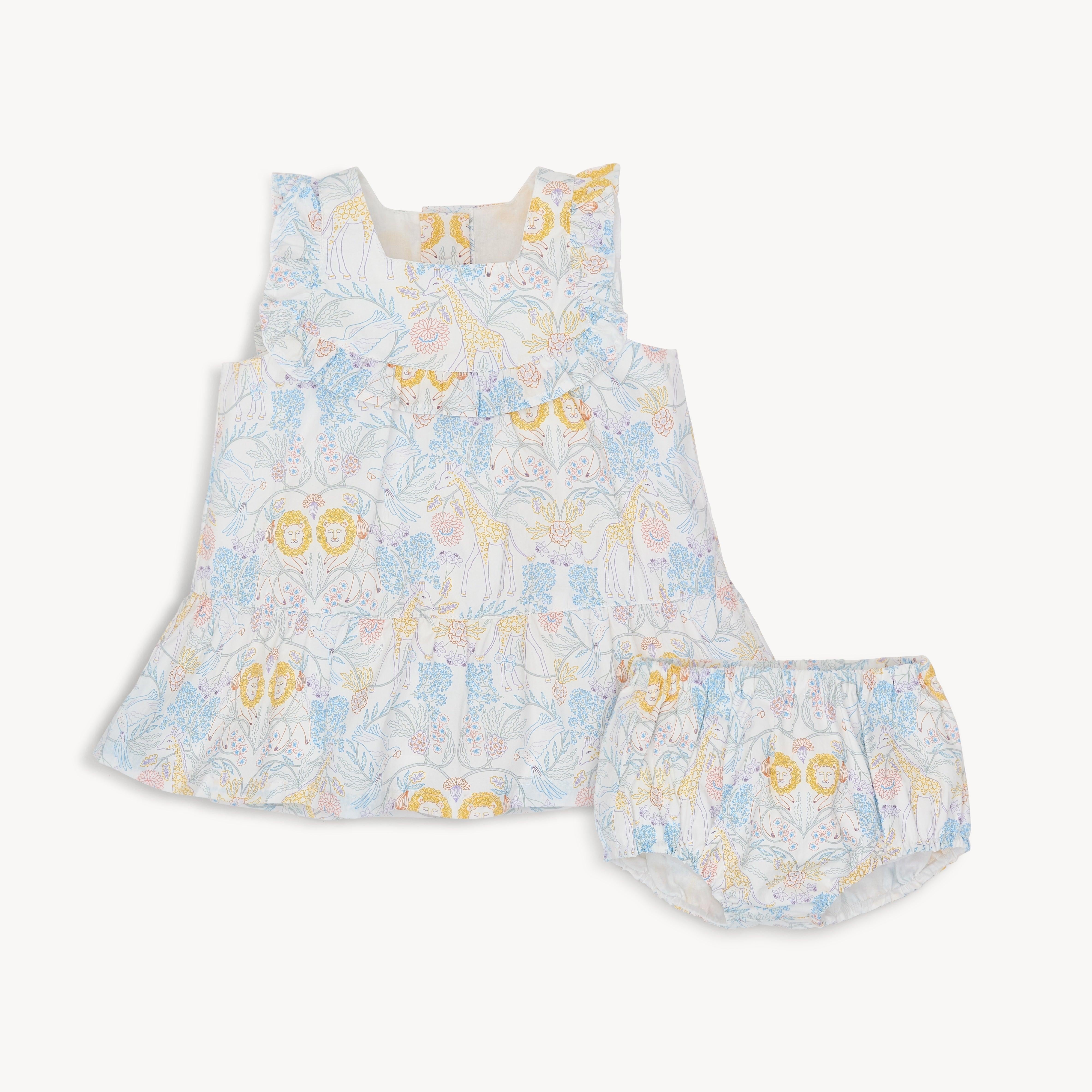Nikki Menagerie Magnetic Cotton Dress & Diaper Cover Set 18 - 24 Mos.