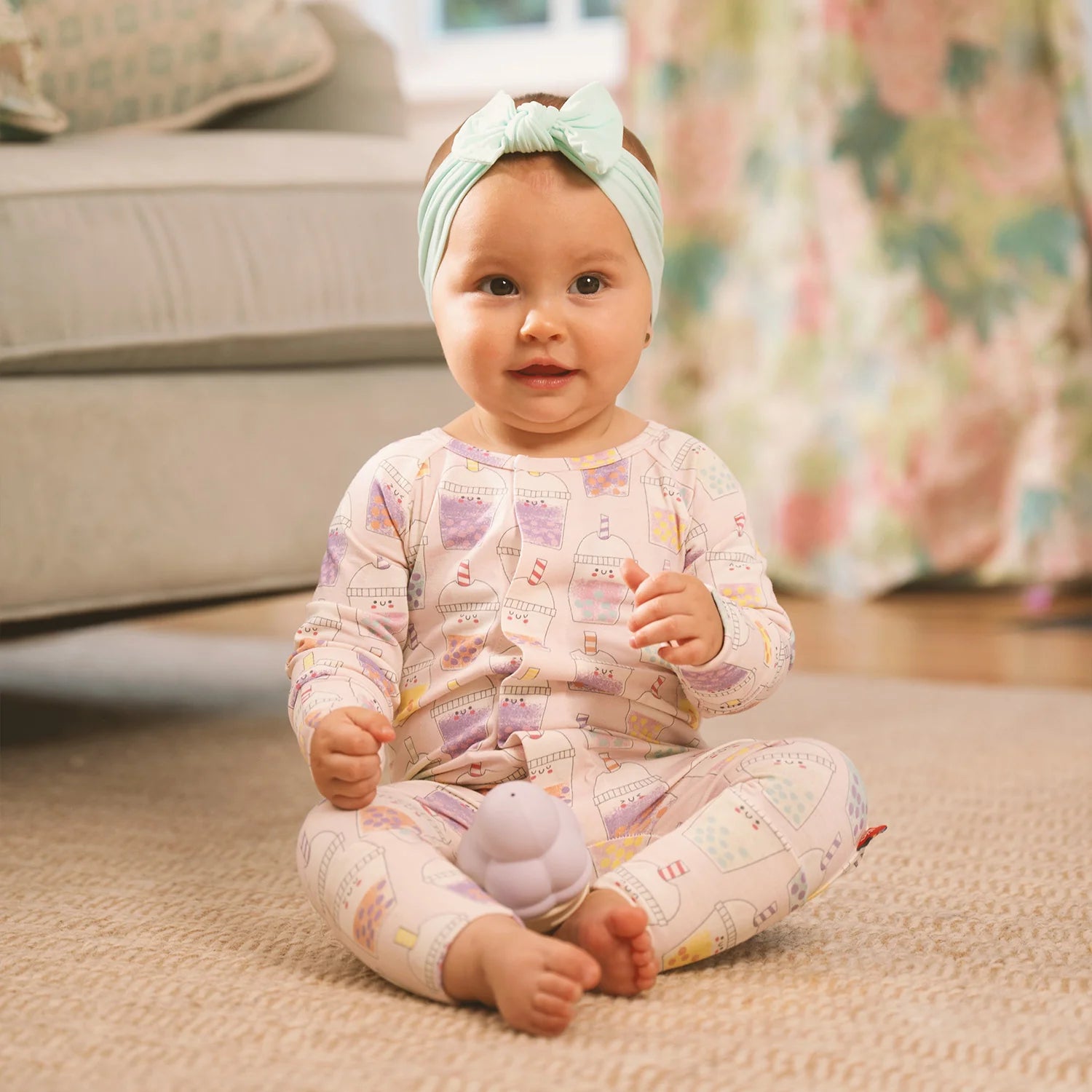 BOBA BEAU-TEA CONVERTIBLE COVERALL 3-6 MOS