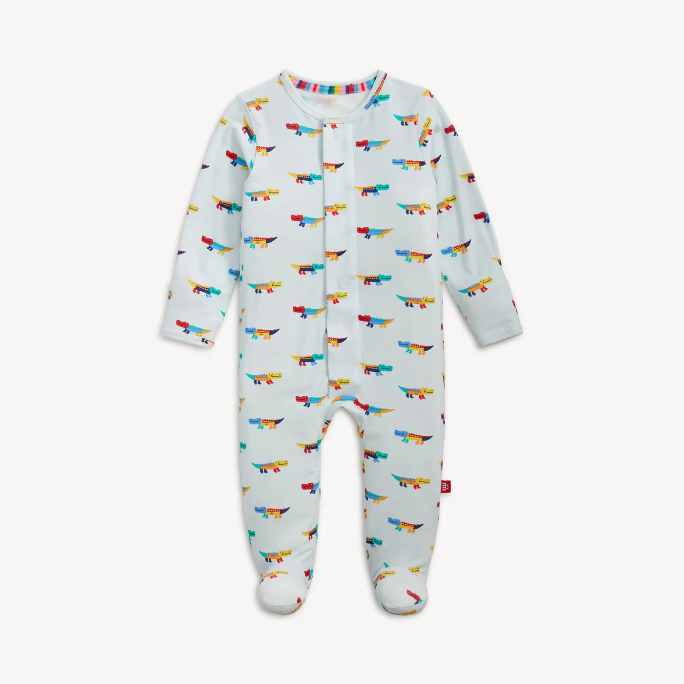CROCODILE COLORPOP BLUE MODAL FOOTIE-6-9MOS