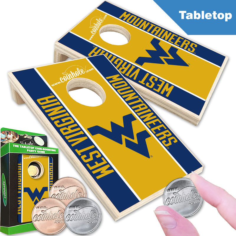 West Virginia University Coinhole Game Set