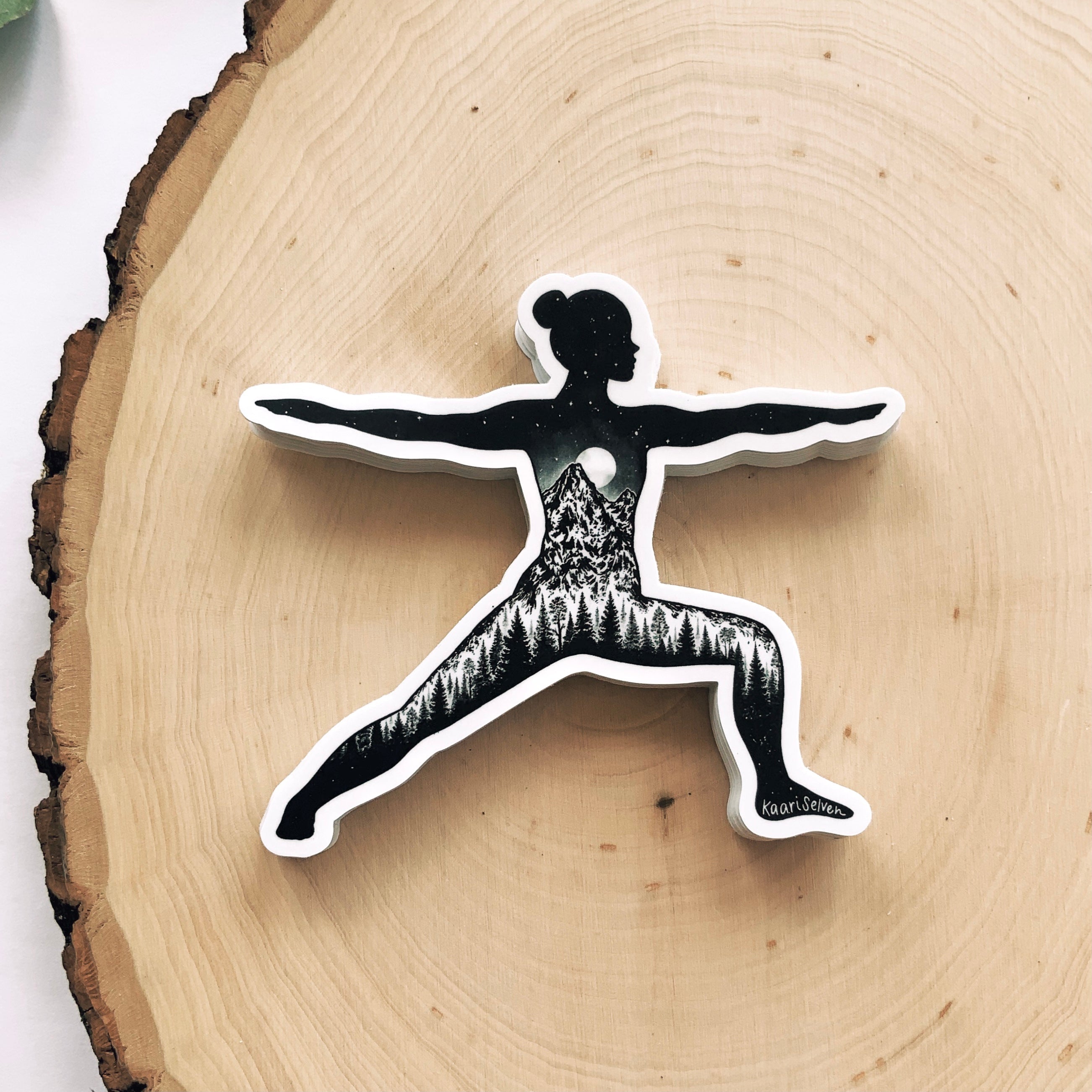 NEW YOGA POSE I VINYL STICKER
