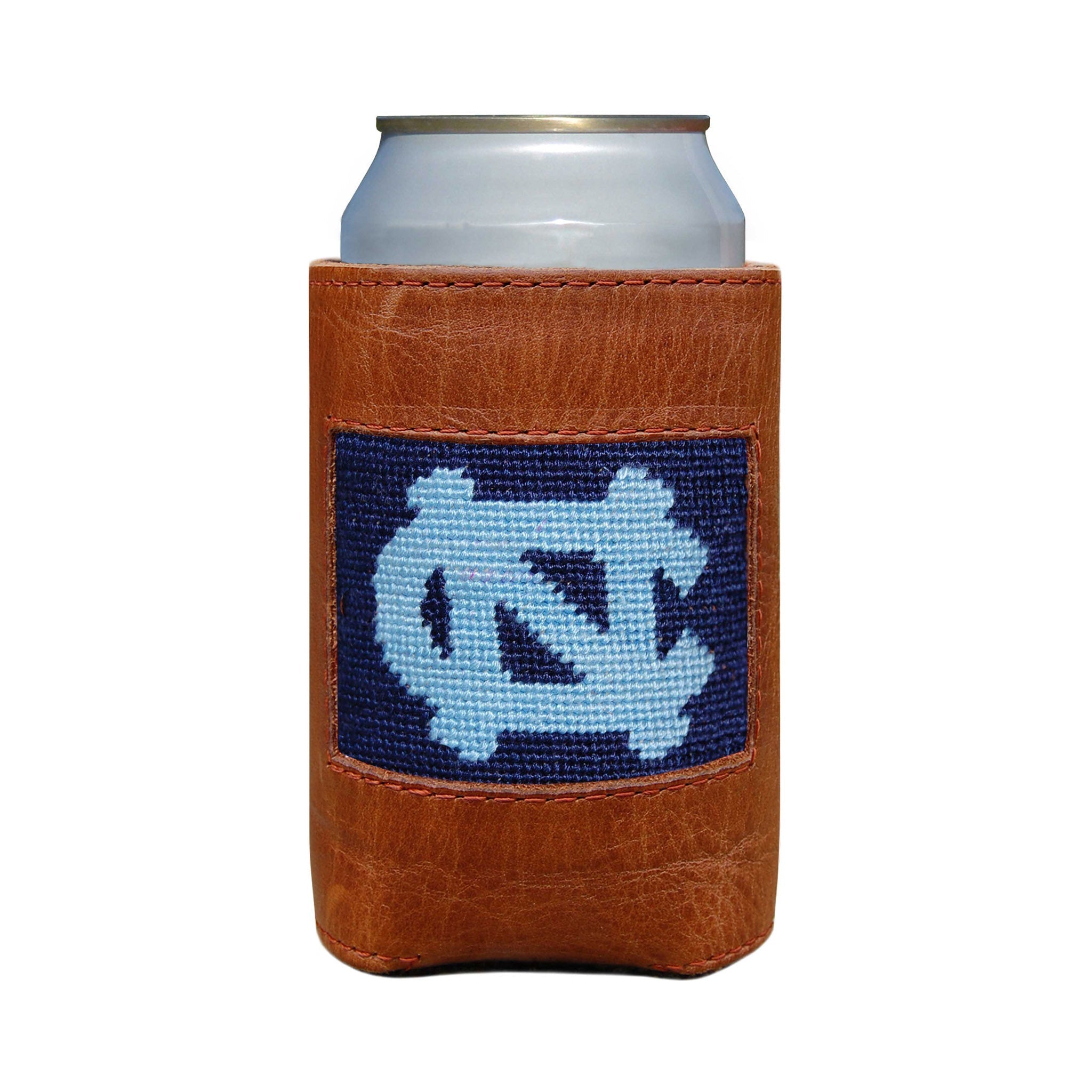 UNC (Dark Navy) - Needlepoint Can Cooler