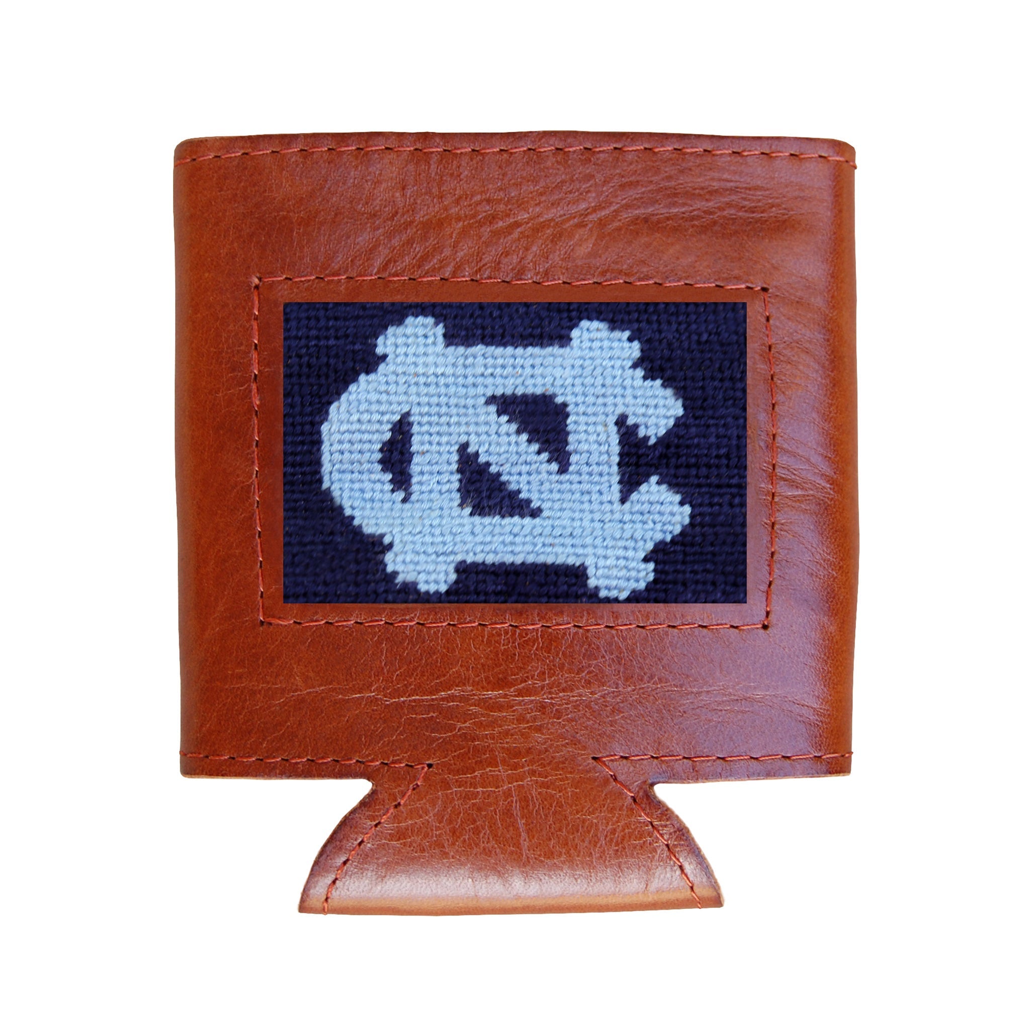 UNC (Dark Navy) - Needlepoint Can Cooler