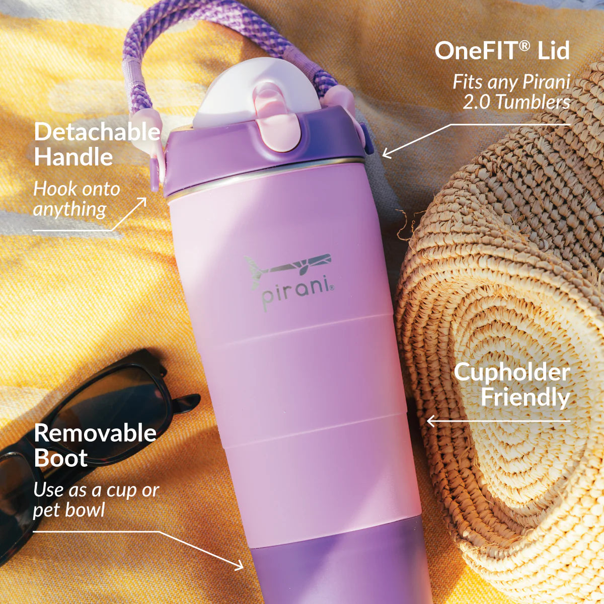 32 oz. Solid Matte Water Bottle - Orchid Purple
