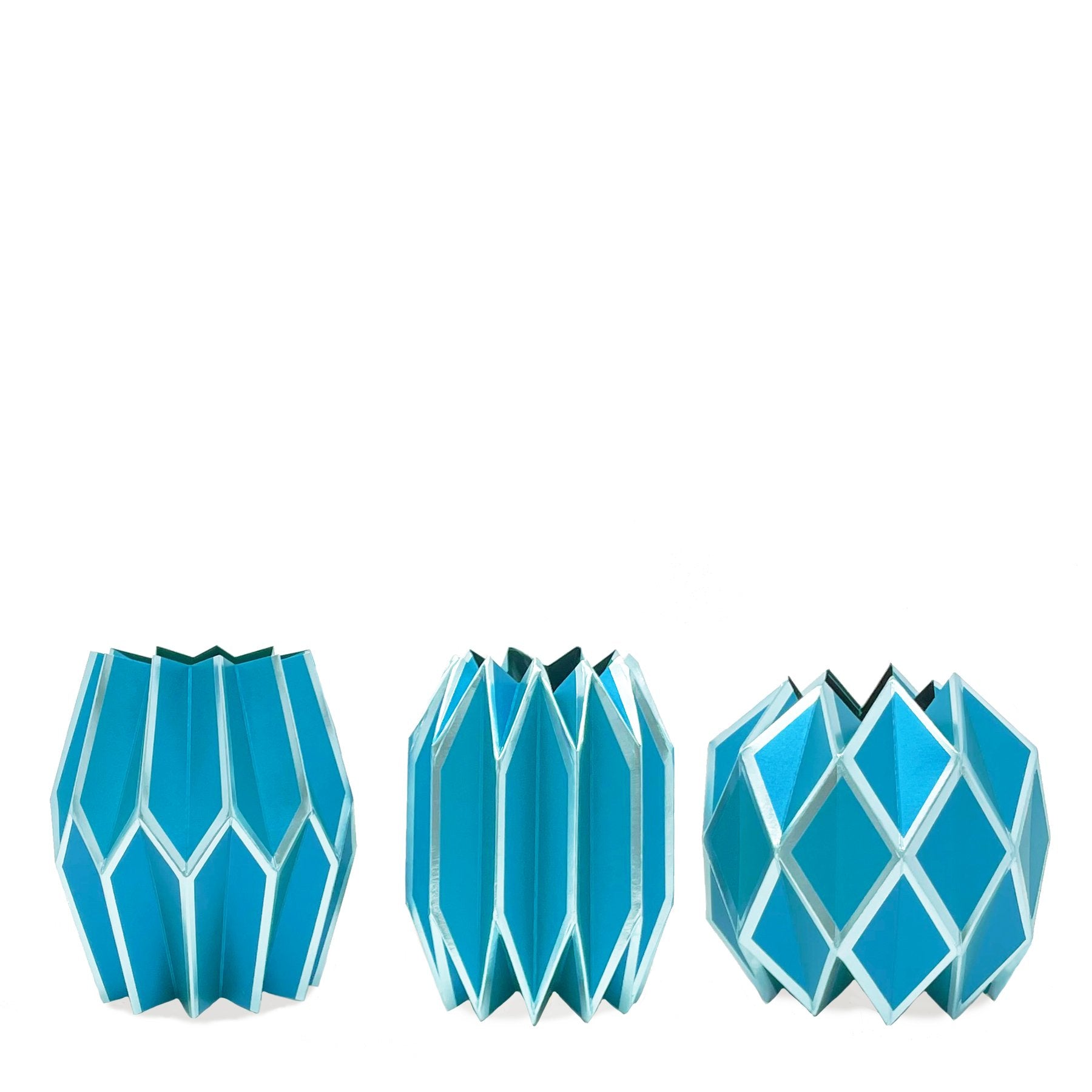 Peacock Blue Vase Wrap (set of 3)