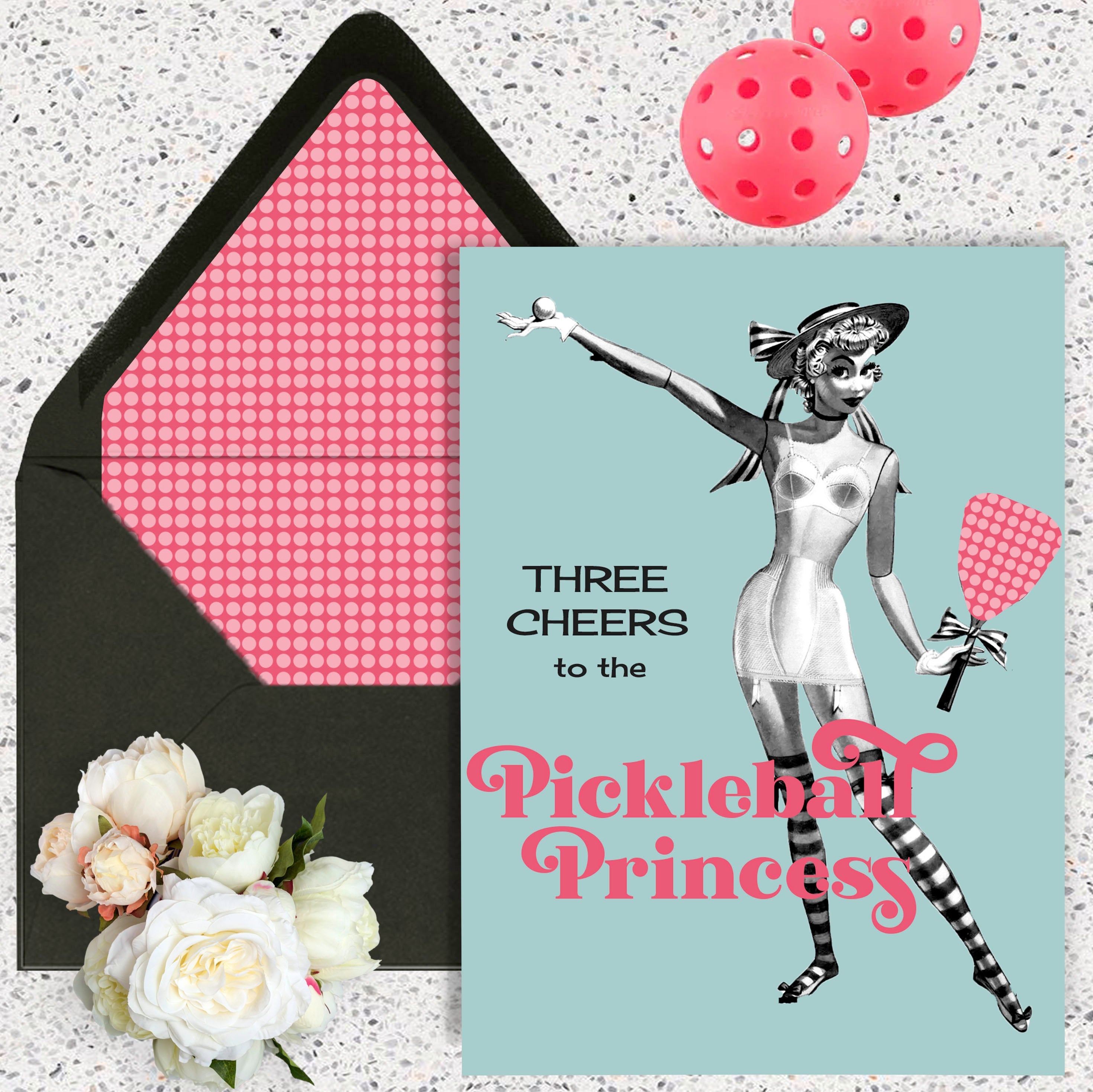 Pickleball Princess Greeting Card