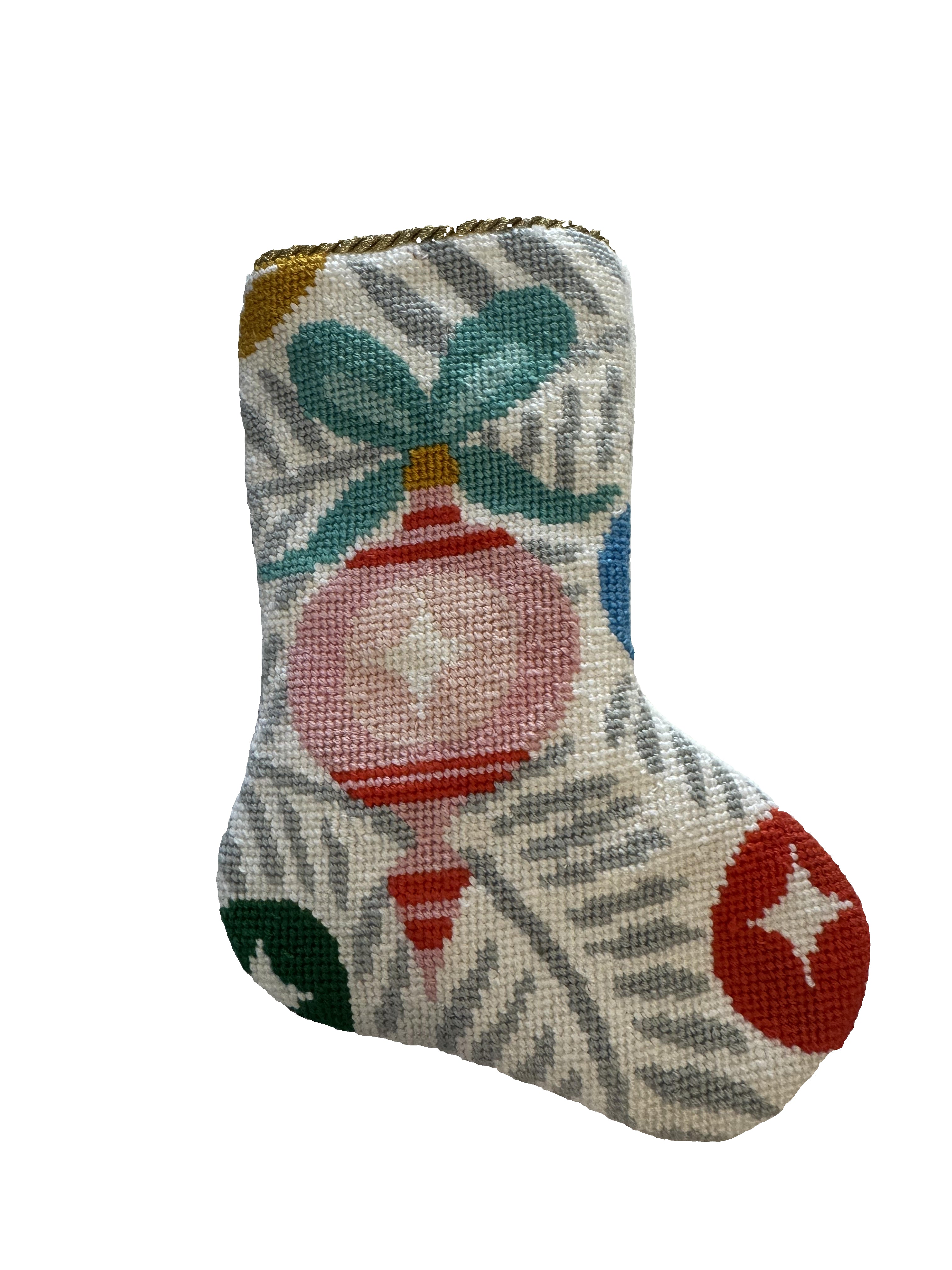 Pink Ornament Bauble Stocking