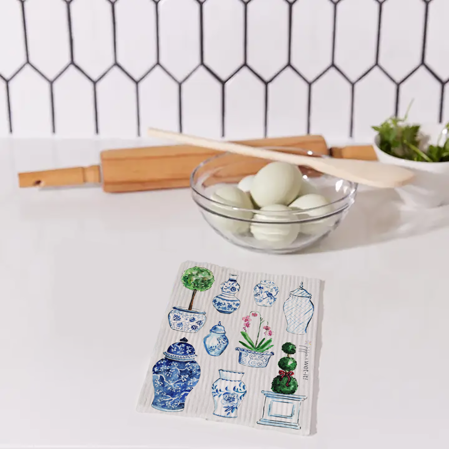 CHINOISERIE MIX SWEDISH CLOTH