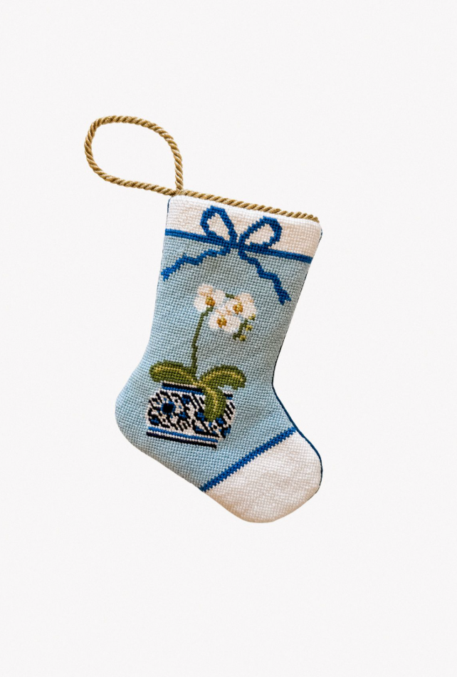 Porcelain Petals Bauble Stocking