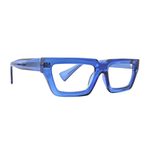 Ulla - Transparent Royal Blue (1.50) Blue Light Blockers