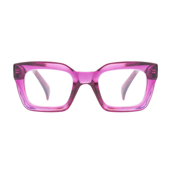 Sophie - Transparent Purple (1.75) Blue Light Blockers