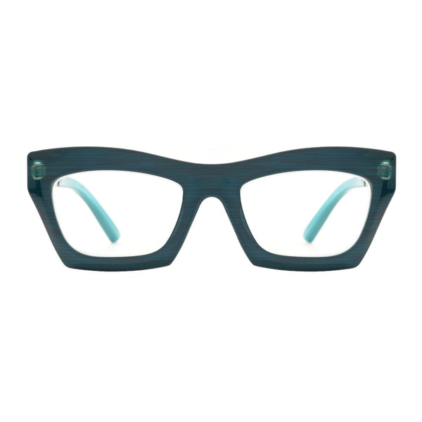Alexa - Dark Teal/Gold (1.25) Blue Light Blockers