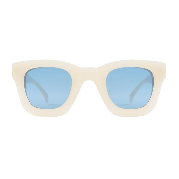 Ronan - Ivory - Blue Lens