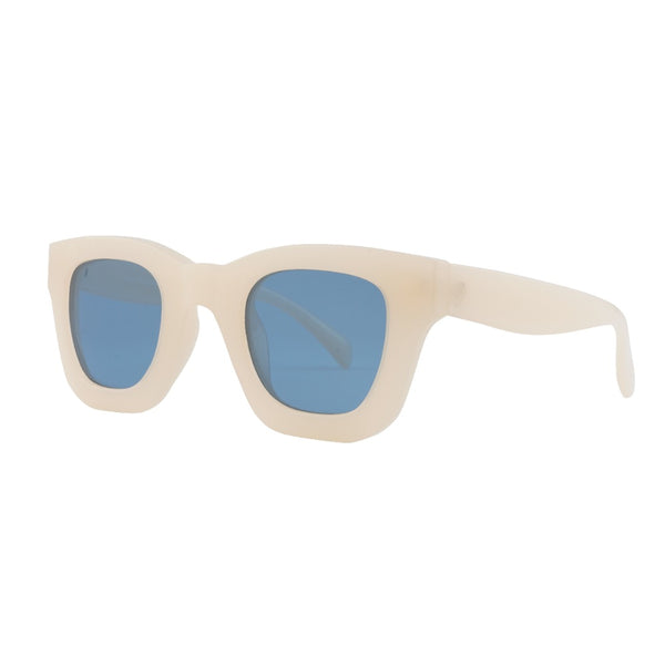 Ronan - Ivory - Blue Lens