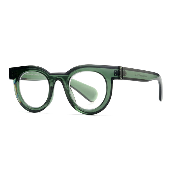 Kai - Transparent Green (1.75) Blue Light Blockers