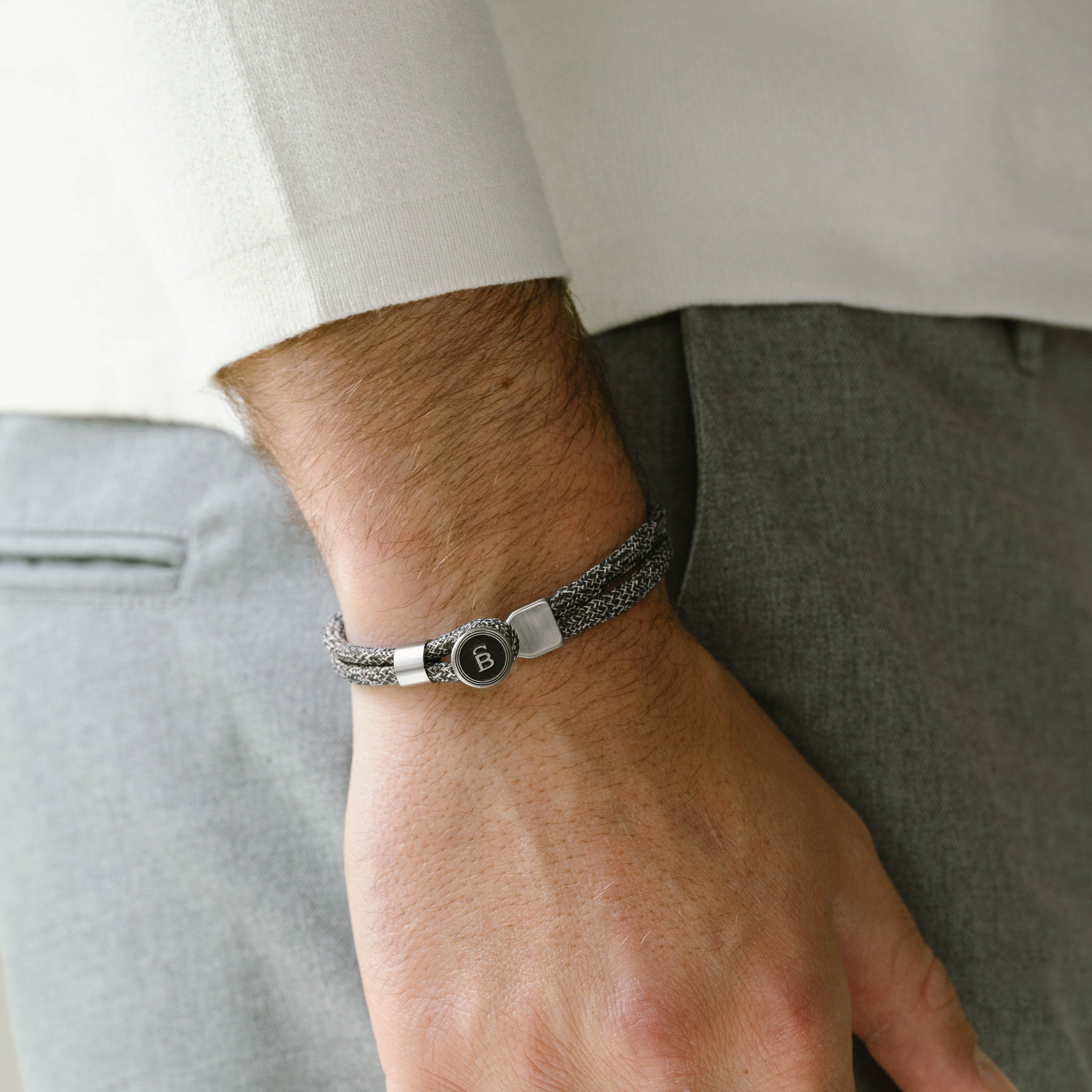 ROPE BRACELET RIPTIDE-ANTRACIET-SMALL