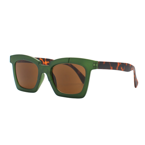 Remy - Matte Green/Tortoise (1.25) Tinted Readers