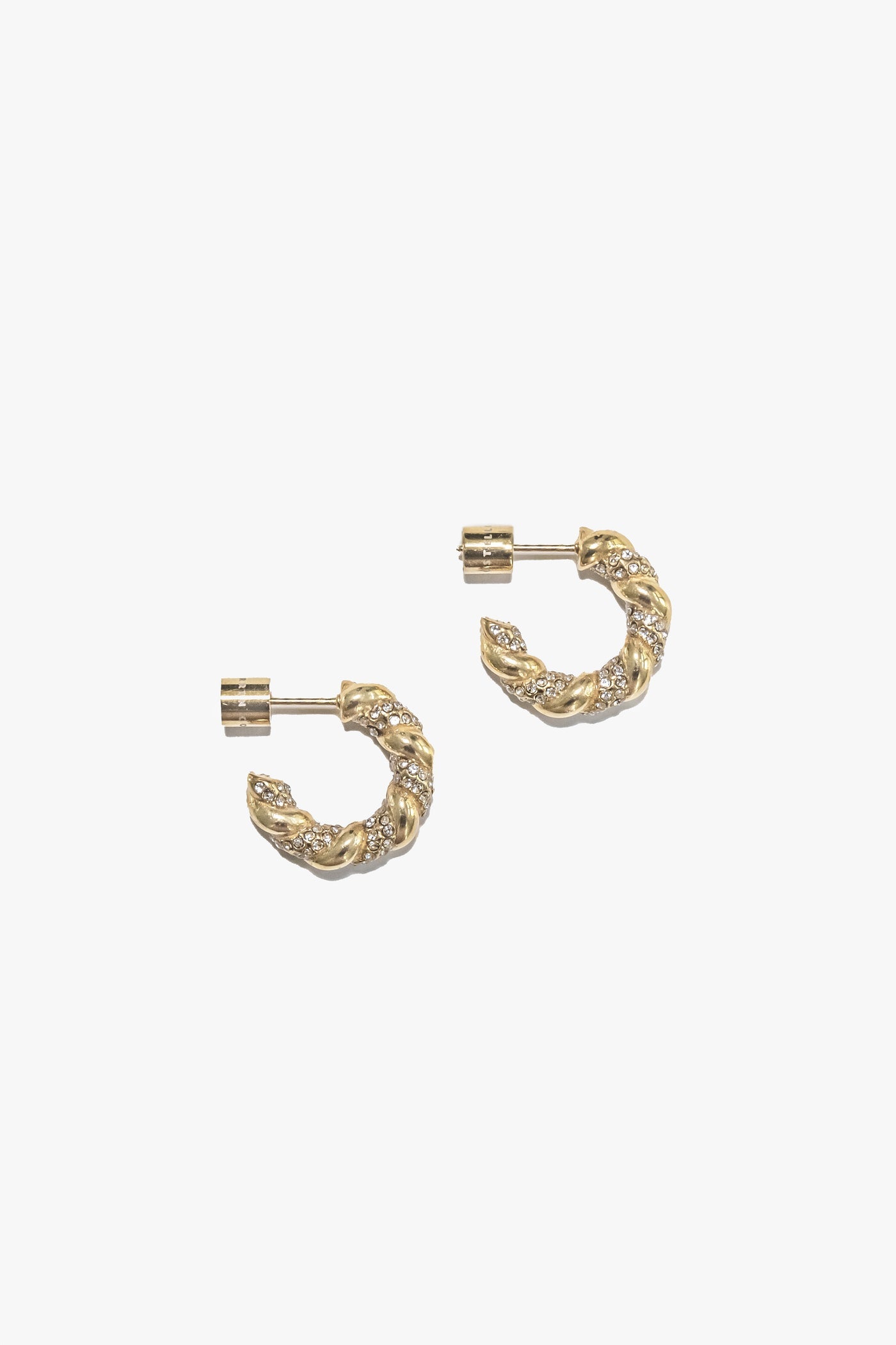 Rita Hoops - Pave - Gold