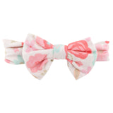 Bamboo Headband - Coral Flower