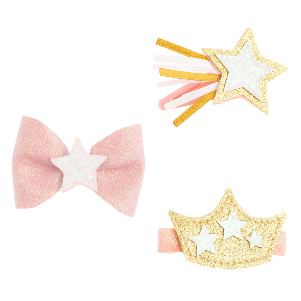 hair clips-golden