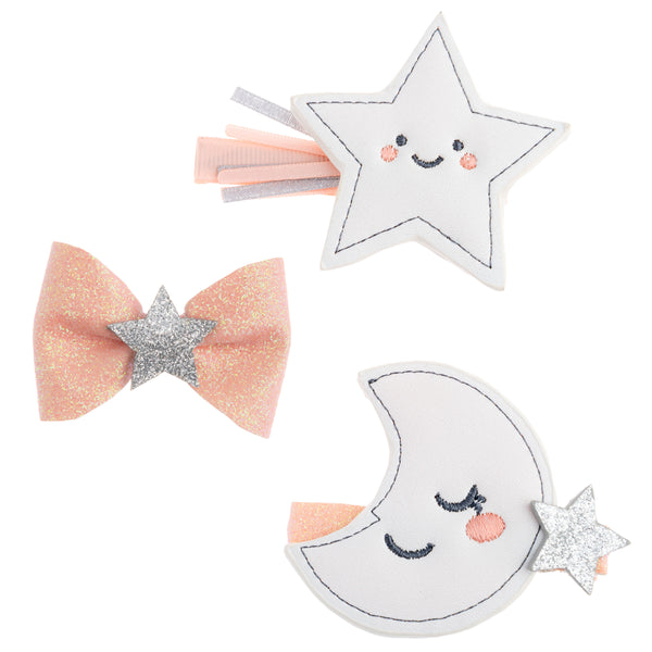 HAIR CLIPS-SILVER STAR