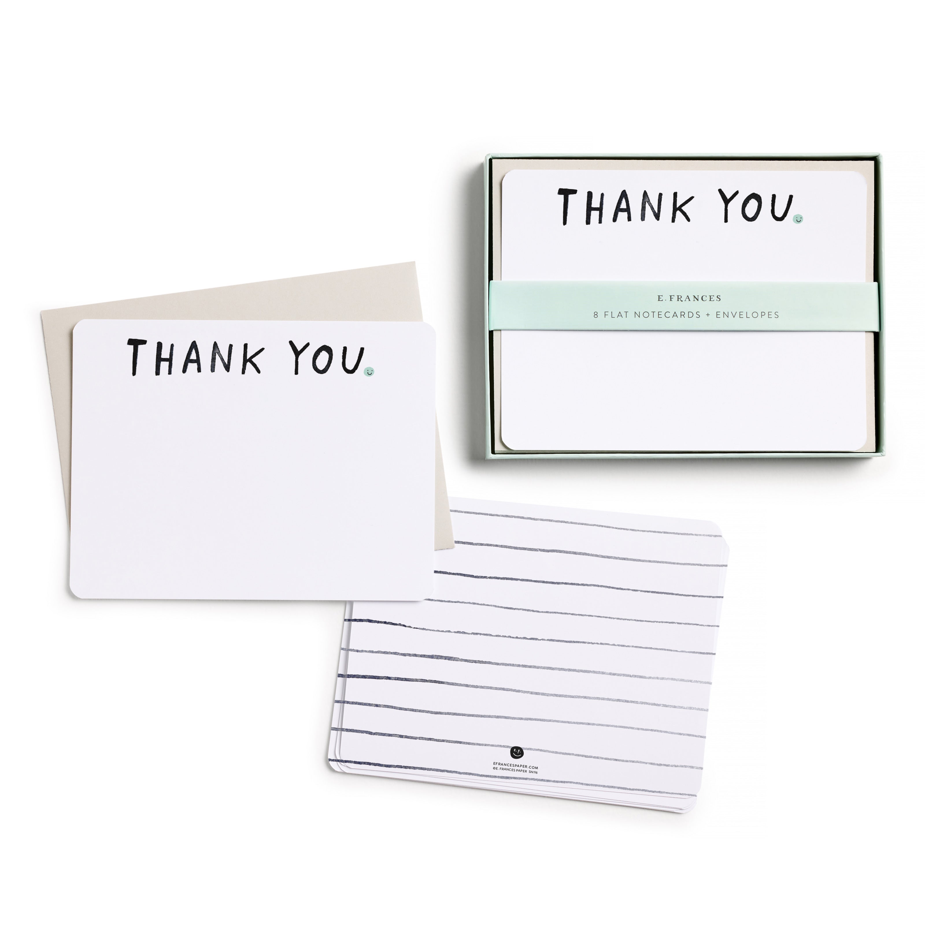 THANK YOU FLAT NOTES-BOXED NOTECARDS