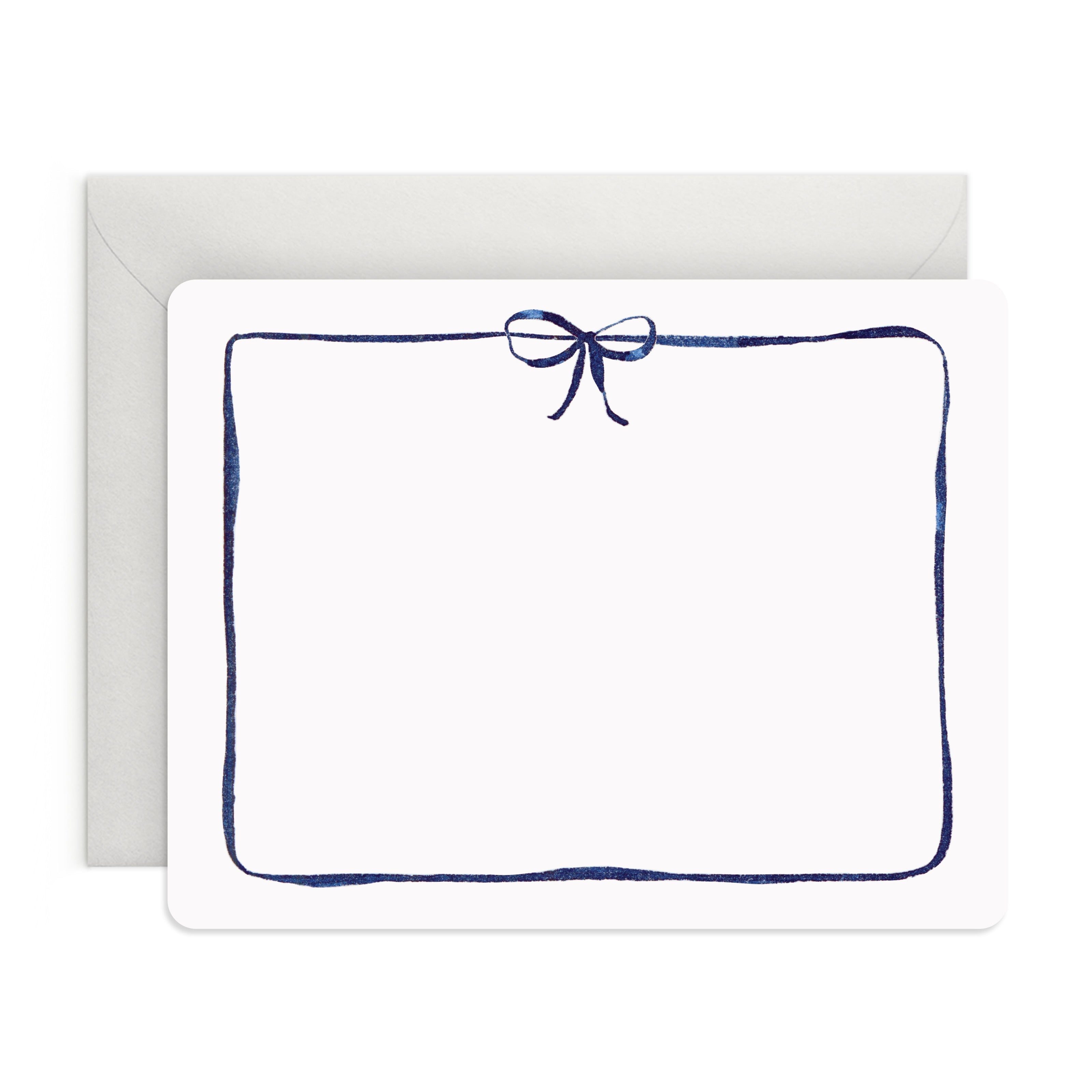 NAVY BOW FLAT NOTES BOXED SET OF 8