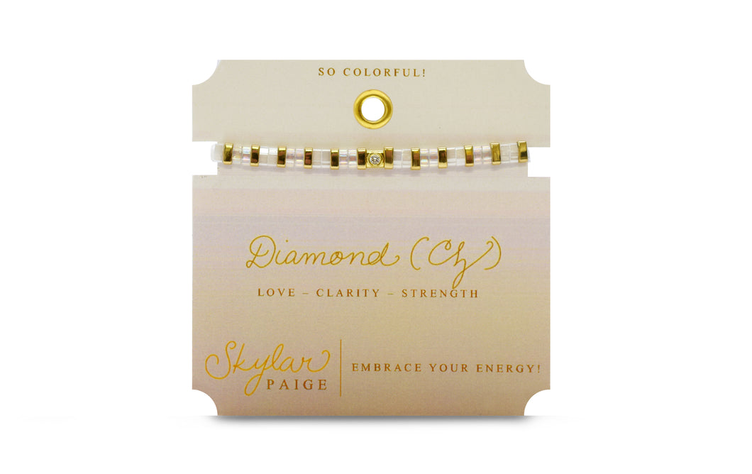 Sentimental Stones - April/Diamond CZ