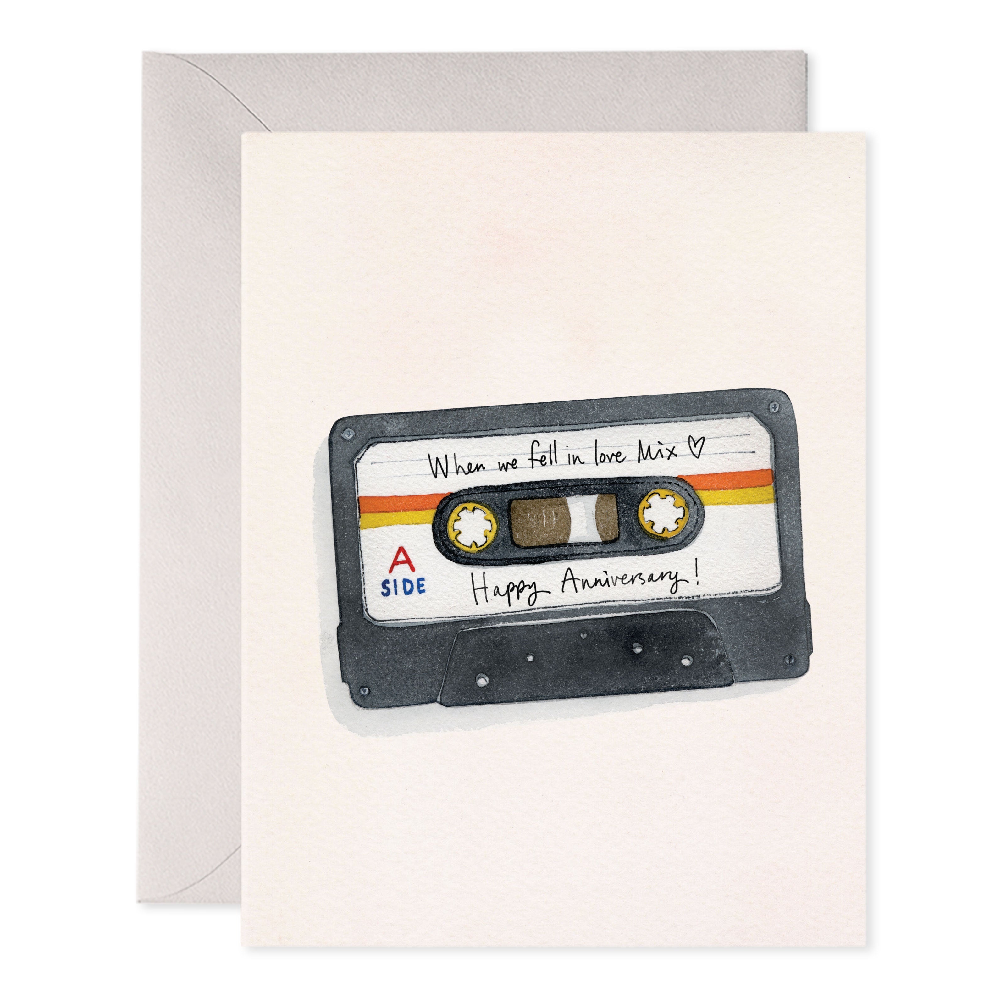 ANNIVERSARY MIX TAPE GREETING CARD