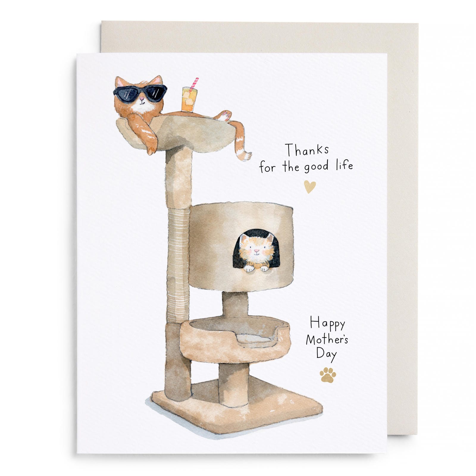 Cat Condo Mom - Greeting Card