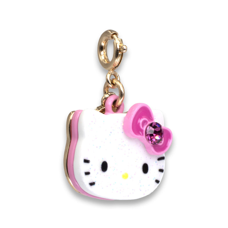 GOLD GLITTER HELLO KITTY CHARM