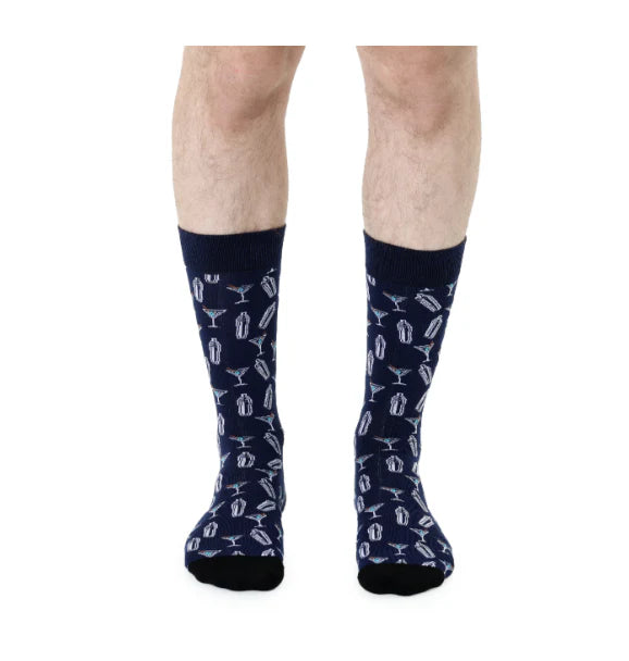 Men's Martini Socks Navy/Green