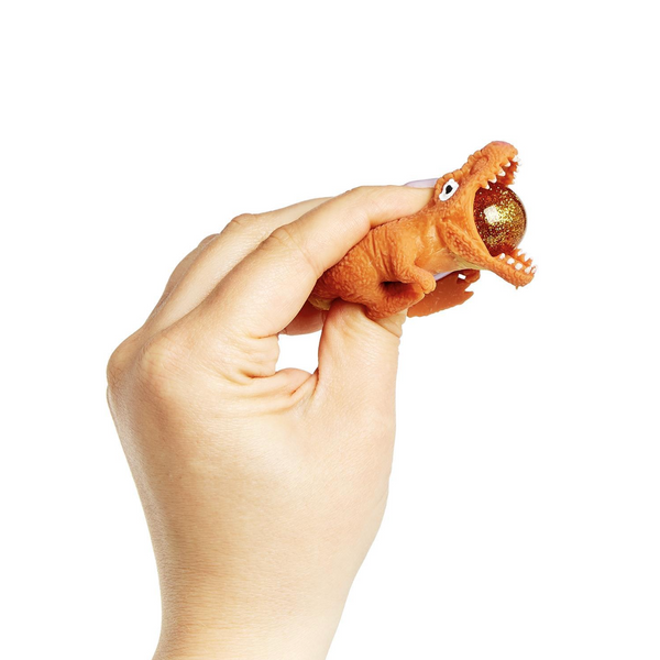 GLITTEROSAUROUS SURPRISE SQUEEZE DINOSAUR WITH CLIP ON FOR BACKPACK