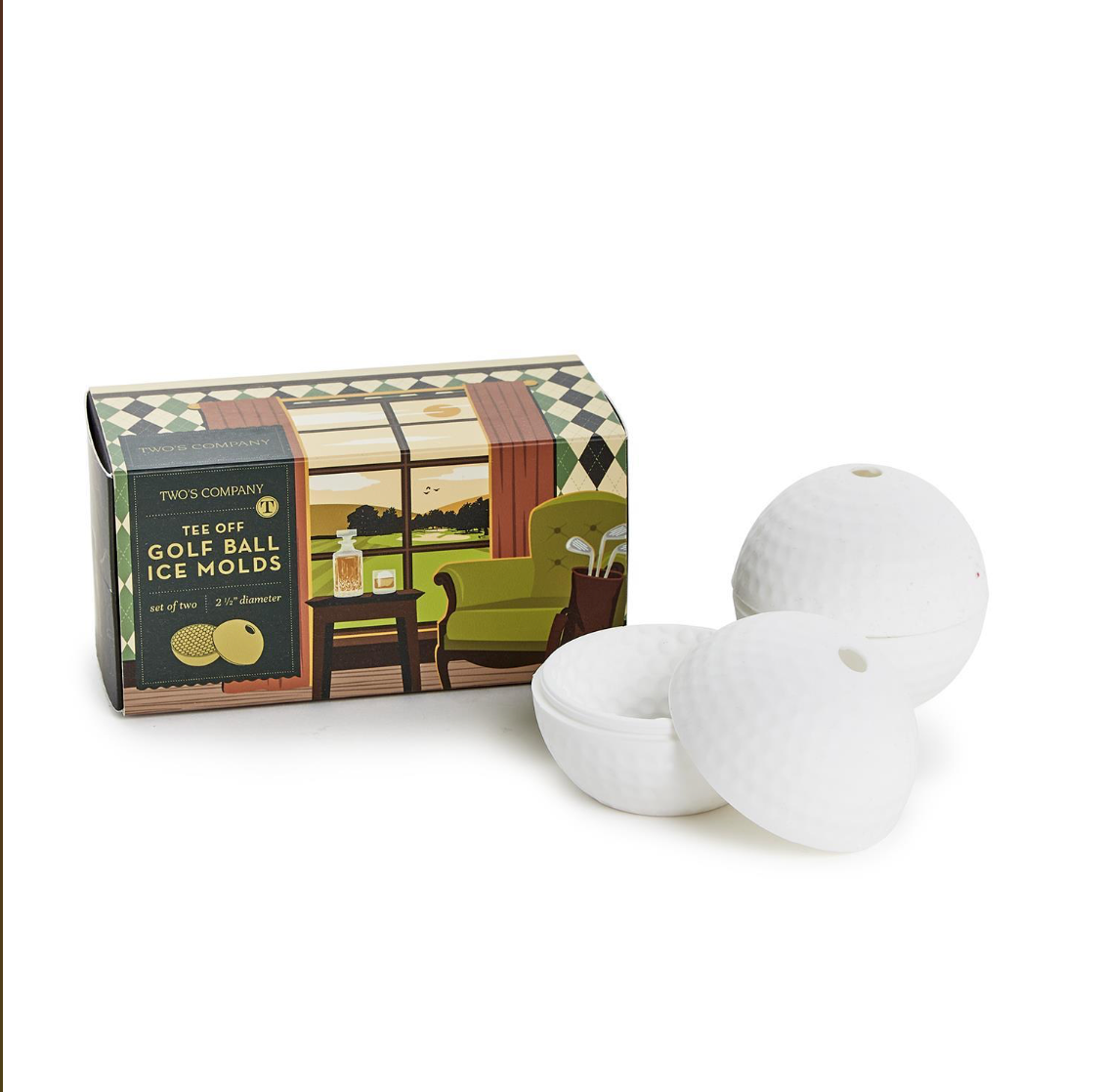 GOLF BALL ICE MOLD-SET OF TWO