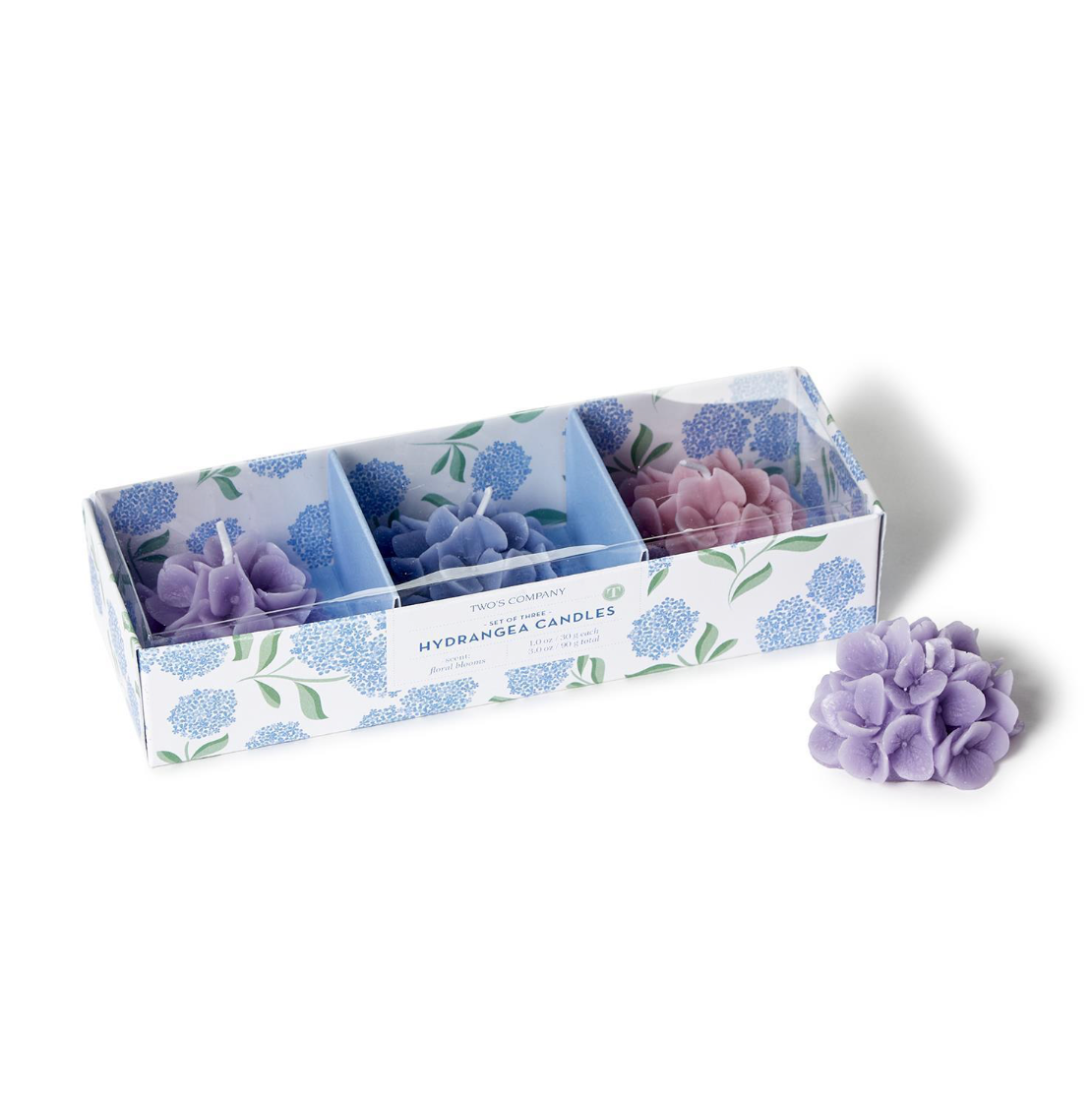 Hydrangea Scented Candles-set of 3-gift box