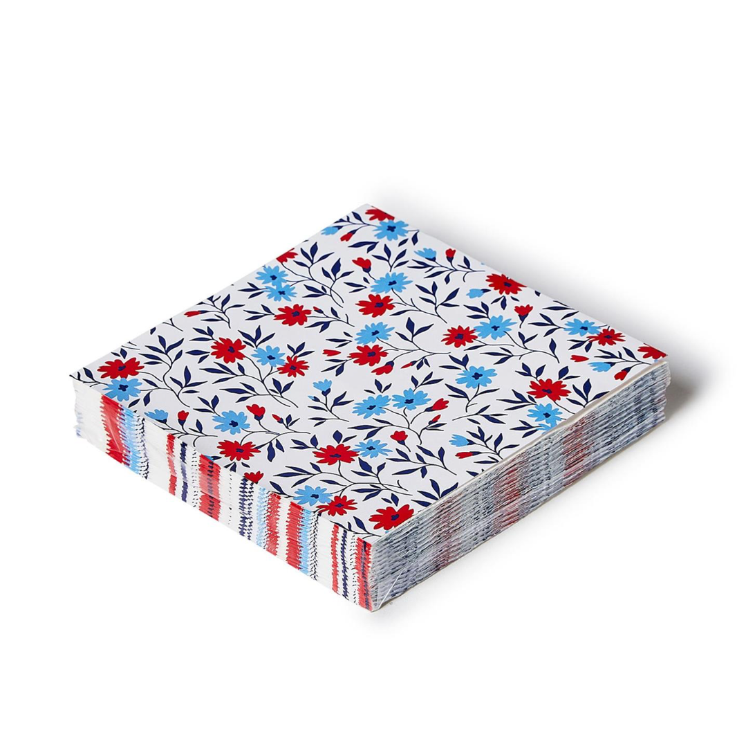 BLOOM 3-PLY PAPER COCKTAIL NAPKIN-QTY 30