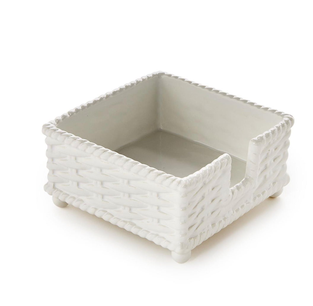 Basketweave Cocktail Napkin Holder