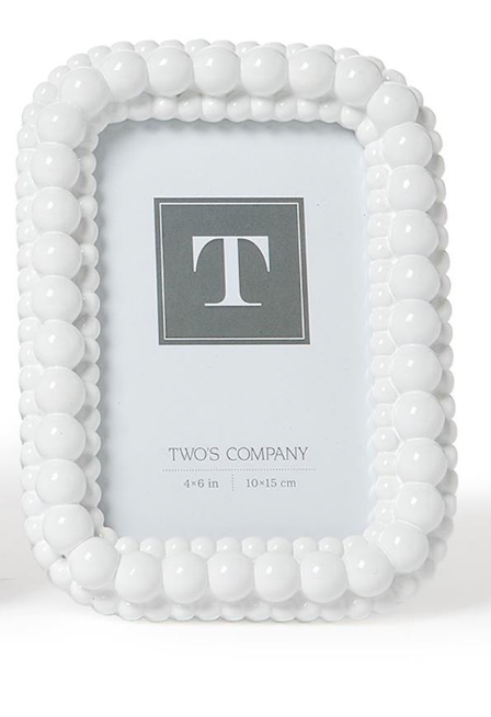 White Hobnail Frame 4"x6"